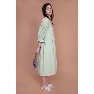 Meadows Hazel cotton Dress Sage Size US14
